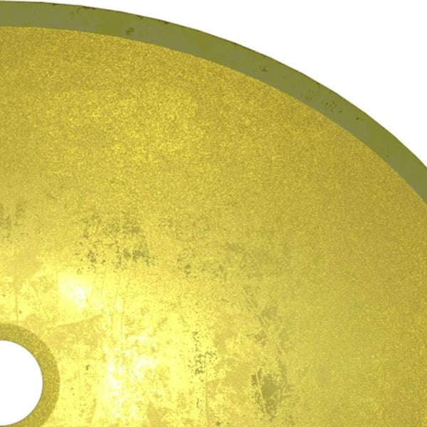 Berkfield Basin Glass 50x37x14 cm Gold