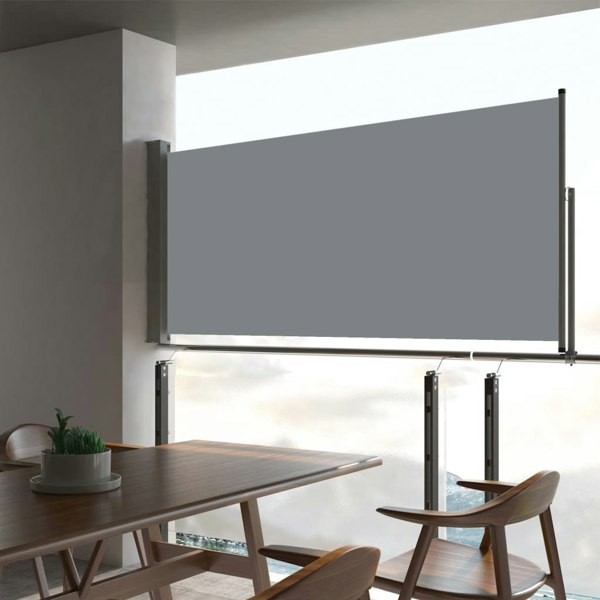 Berkfield Patio Retractable Side Awning 60x300 cm Grey