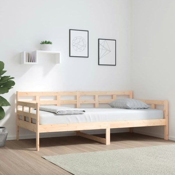 Berkfield Day Bed Solid Wood Pine 90x190 cm