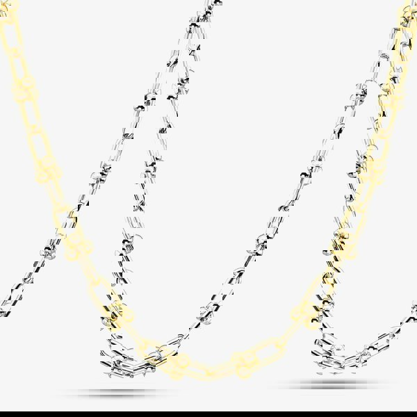 T. H. Baker 9ct Yellow Gold 18 Inch Fancy Ball Bar Chain HTLC-600-9Y-18