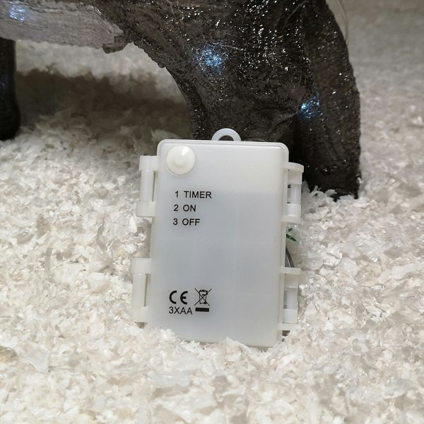 Samuel Alexander 34cm Battery Operated LED Light up Acrylic Christmas Donkey Decoration