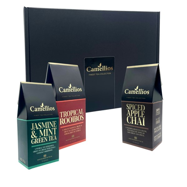 Camellios Tea Gift Box, 3 Exotic Tea Blends