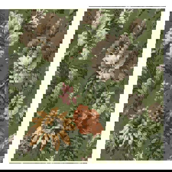 Superfresco Easy Gardenia Floral Wallpaper - Forest Green - 10m
