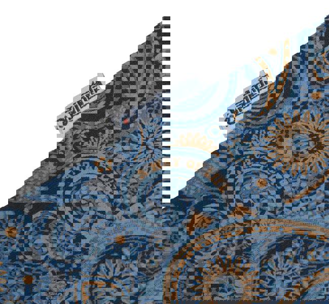 Lambretta Mens All Over Paisley Branded Retro Casual T-Shirt