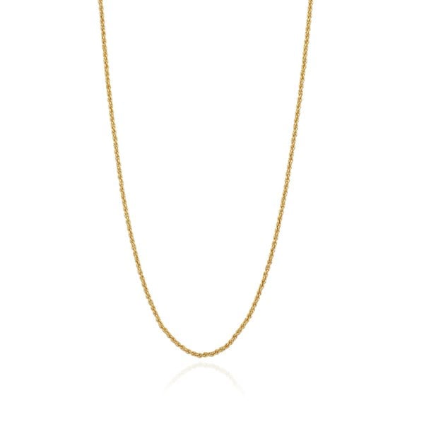 Rope Chain Necklace Gold 17" - Lila Rasa