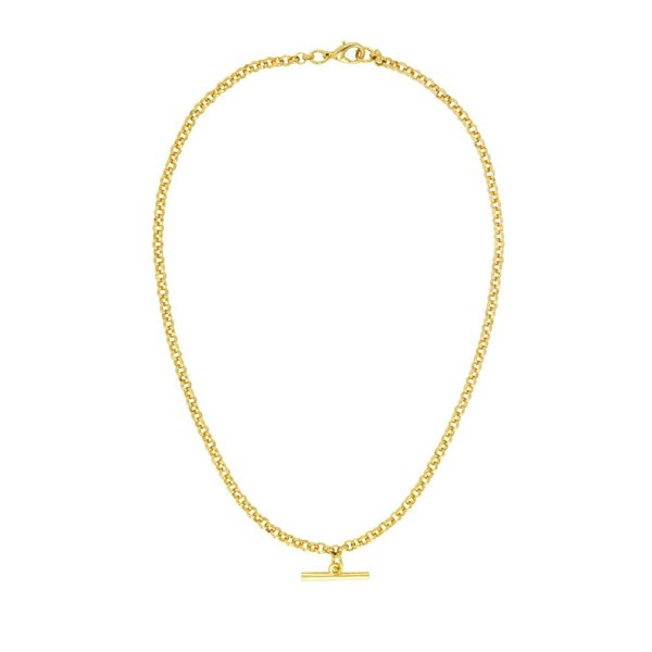 Gold Trip Vintage T-Bar Charm Necklace