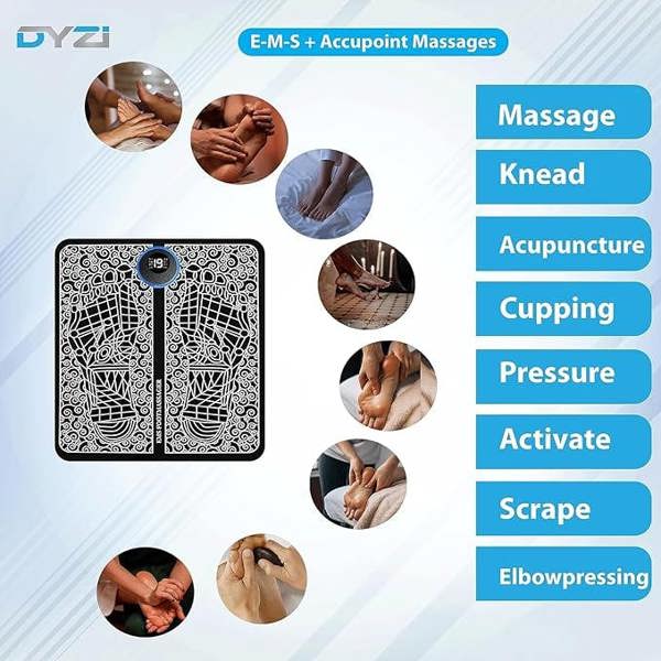 Dyzi EMS Foot Massager Electrical Muscle Stimulation Revitalize Relieve Pain