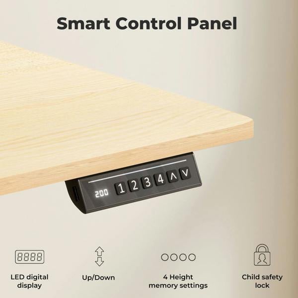 Levede Electric Standing Desk Height Adjustable with Memory Control 120cm Wide