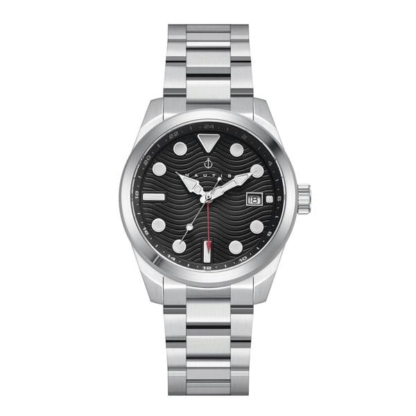Nautis Lenzi Bracelet Watch - Silver/Black - NAUN106-1