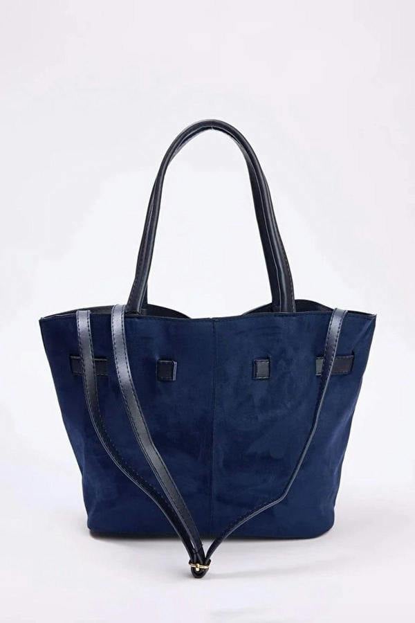 WOVCOR Soft Suede Handle and Crossbody Tote Shoulder Bag
