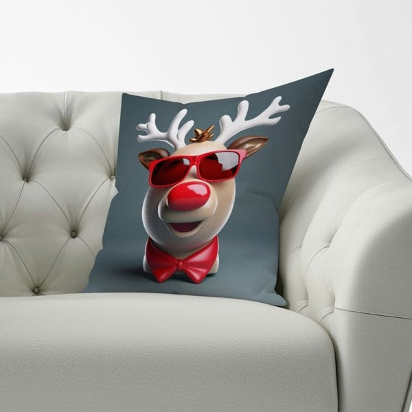 Warren Reed Rudolph In Red Glasses Cushions