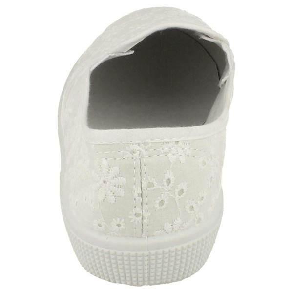 Spot On Ladies Spot On Slip On Plimsolls