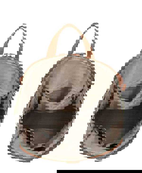 Kitise ColorBlock Faux Suede Backpack Adjustable Shoulder Strap