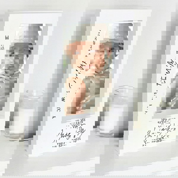 Personalised Memento Company Personalised 'Truly Blessed' Naming Day 5x7 Box Photo Frame