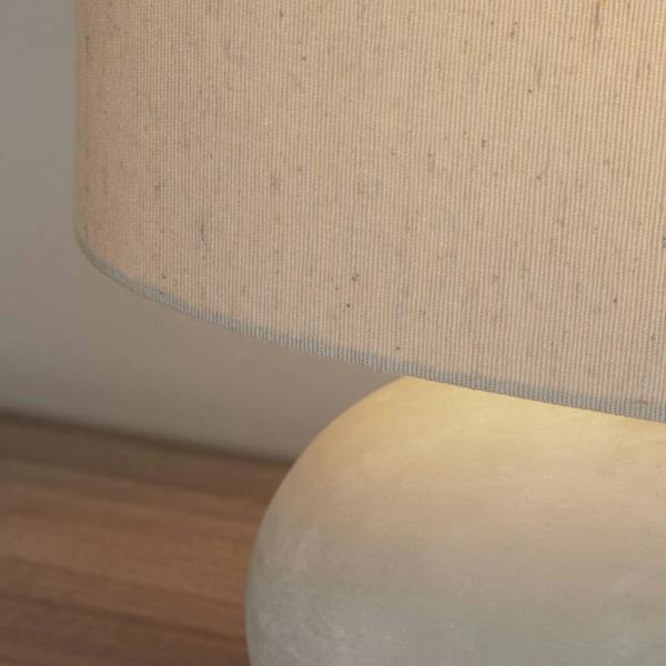 Pagazzi Lighting Eveline Grey Ceramic Table Lamp