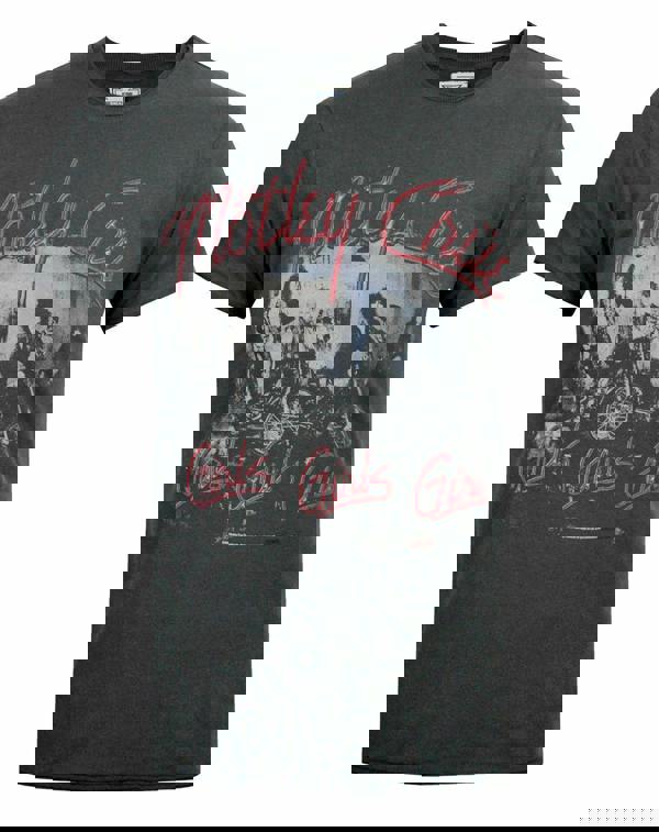 Amplified Clothing Mens Grey Motley Crue Short Sleeved T-Shirt