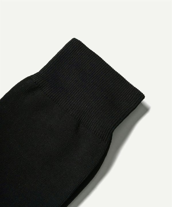 JAK Cotton Black Calf High Socks