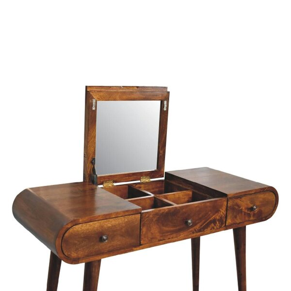 Wyld Haus Tha Ruea Chestnut Mirror Dressing Table