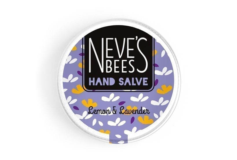 Lemon and Lavender hand salve from Neve's Bees - closed tin
