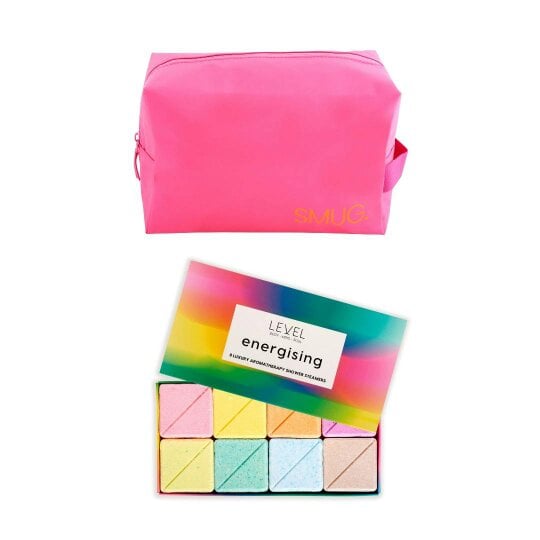 SMUG Wake-Up Wash Bag Set – Various Prints - Bright Pink