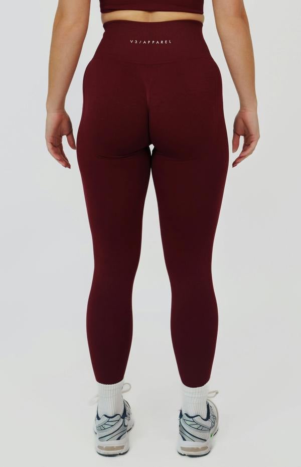 V3 Apparel Tempo 3-Piece Seamless Set - Pomegranate Red