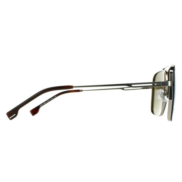 Hugo Boss Sunglasses BOSS 1325/S 31Z 3U Ruthenium Havana Kaki Blue Mirror