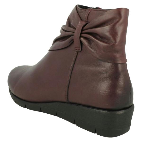 Padders Ladies Padders Bow Detailed Ankle Boots Cedar