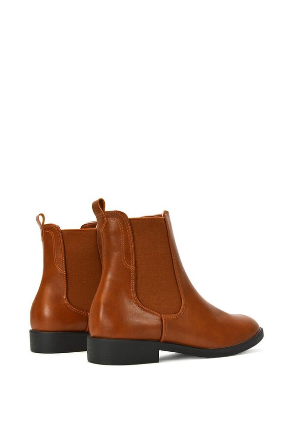 XY LONDON Chelsea Flatform Ankle Boots Pull On