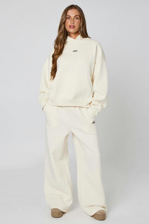 Urban Bliss Rubber Branding Wide Leg Sweat Jogger