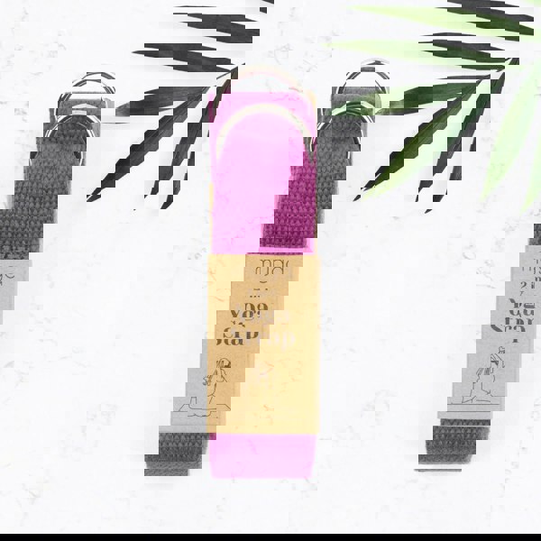 Myga 2-in-1 Yoga Belt Strap Available in 6 Colours: Turquoise, Black, Dusty Pink, Royal Blue, Plum, and Grey