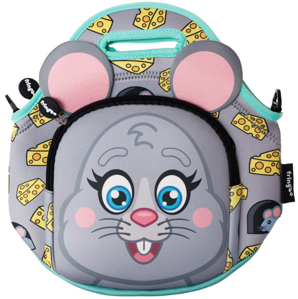 Fringoo Kids Thermal Insulated Cooler Lunch Bag with Zipped Pocket & Shoulder Strap for School or Nursery