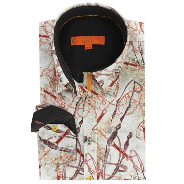 SNAFFLE WOMENS PRINT SHIRT – Premium Men's Patterned Shirt by Claudio Lugli | Bold Design, Tailored Fit, Best Printed Shirts