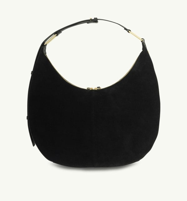 Apatchy London - Black Suede Nora Bag