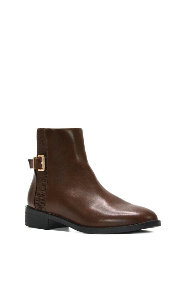 XY LONDON Chelsea Ankle Boots Elasticated Buckle Detail