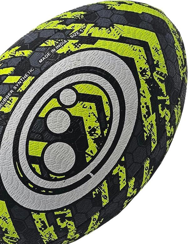 Street Rugby Ball – Black/Yellow, Midi - Optimum