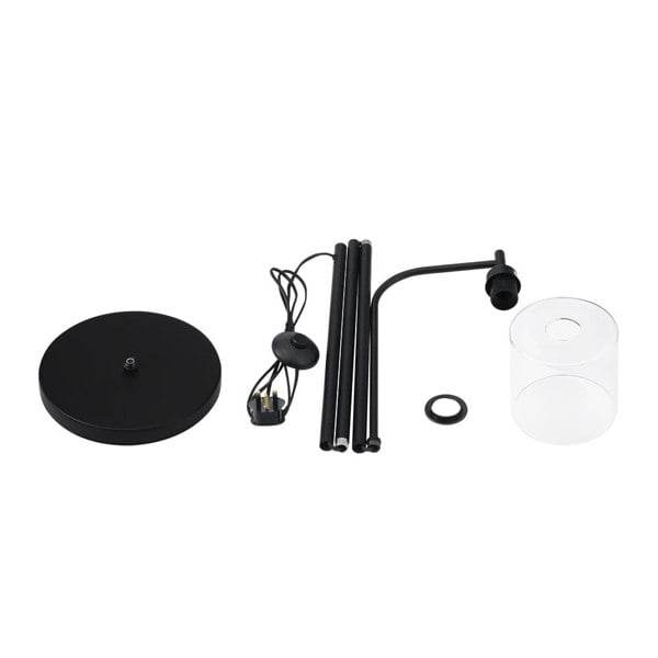 Minimalist Floor Lamp with Glass Lampshade Floor Lamps Living and Home