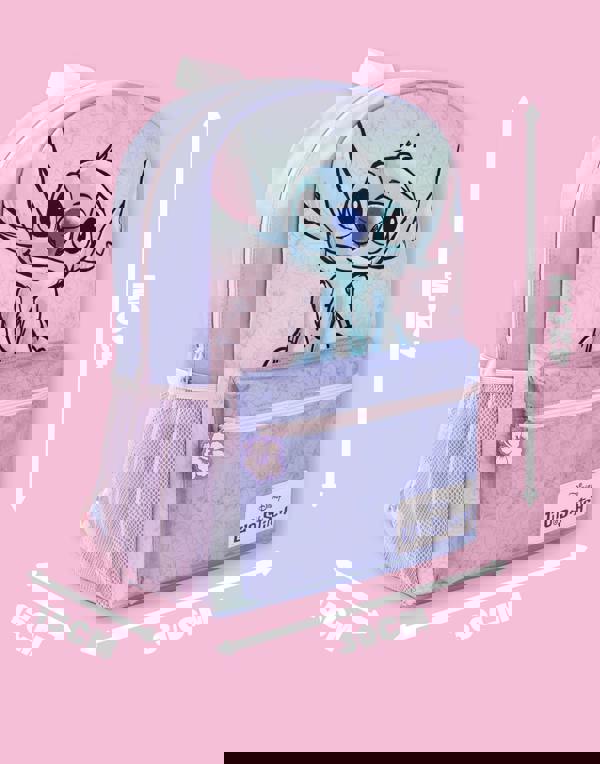 Disney Girls Purple Stitch Backpack (One Size)