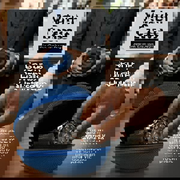 Blue Single Watch Travel Case – Sleek, Durable & Portable watchcaseKennett Great Britain