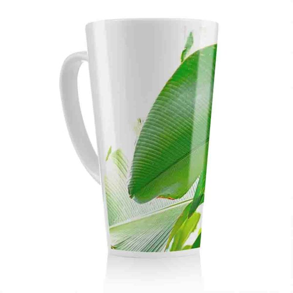 Benjamin Tate Design Green Leaf Latte Mug