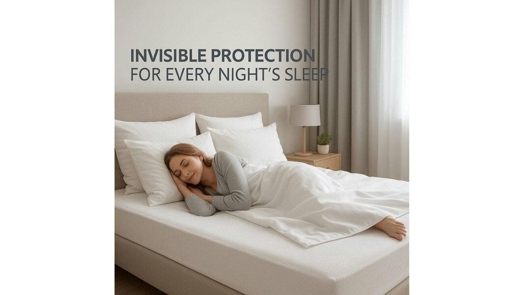 Night Zone Waterproof Terry Mattress Protector – Soft Microfibre Fitted Mattress Cover