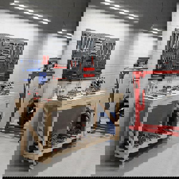 Arbor Garden Solutions Acorn Wooden Workbench With Wheels