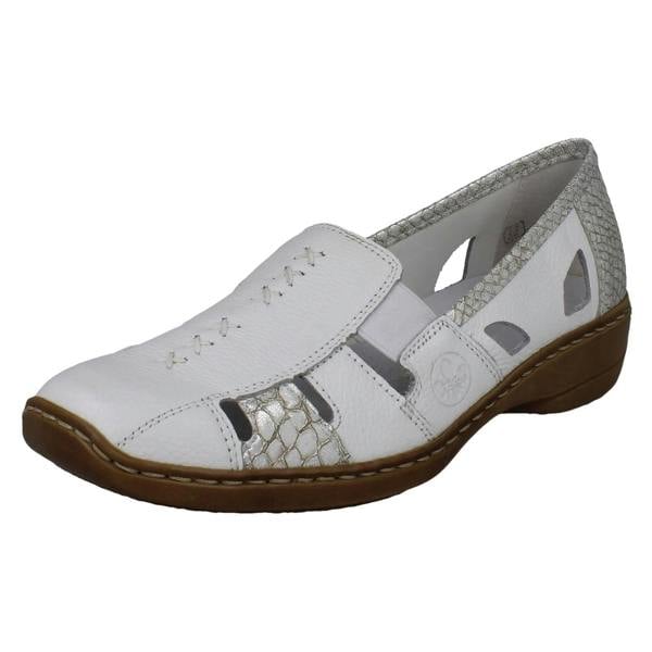 Rieker Ladies Rieker Cut Out Design Slip On Shoes 41385