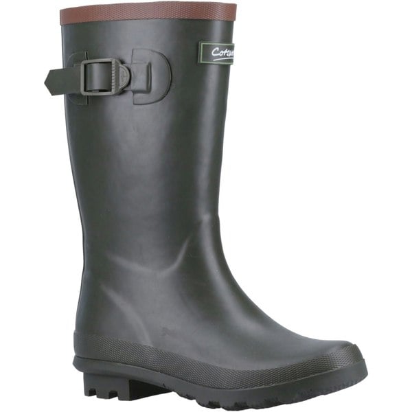 Cotswold Bowldown Rubber Boys Green Wellington Boots