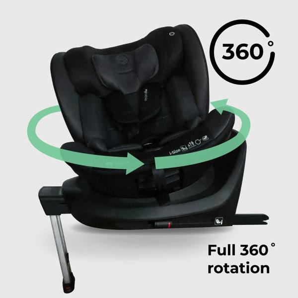 My Babiie MBCS400 Group 0+/1/2/3 iSize Car Seat - Black