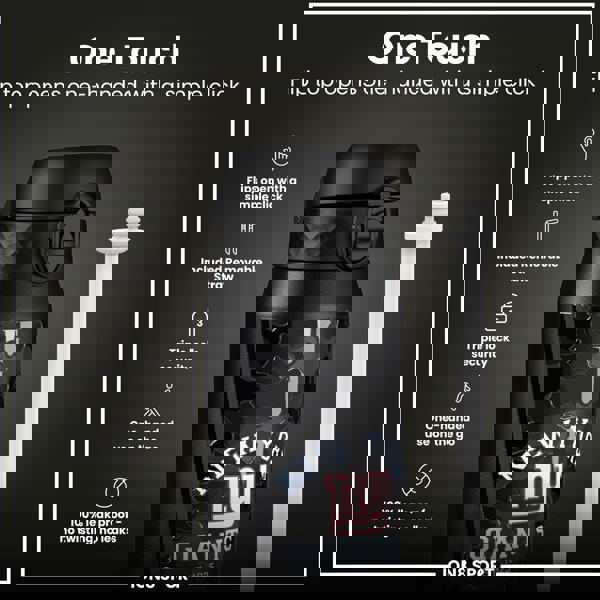 ION8 NFL x ION8 Insulated Steel Water Bottle, NFL Giants, 750ml (24oz)