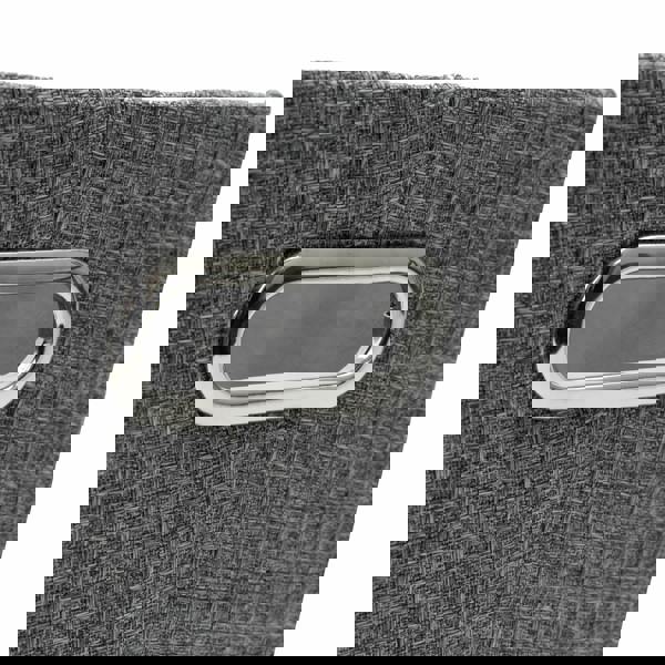 JVL Chroma Fabric Magazine Storage Holder for Living Room Organisation, Grey