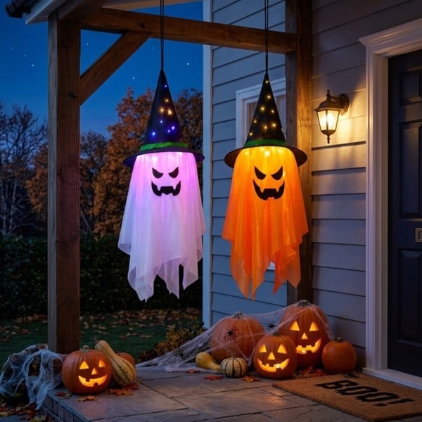 Garden Greatness Pair of Tall Halloween Light-Up Decorations