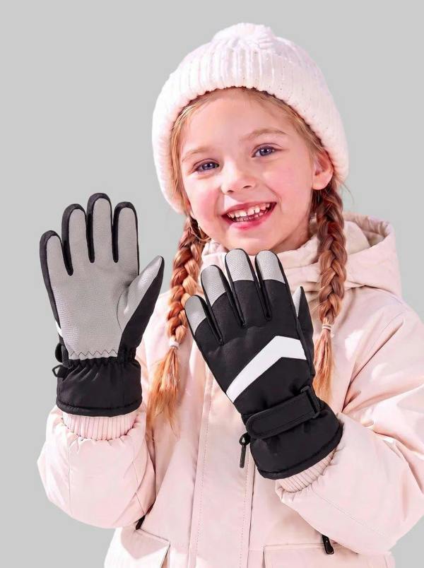 Anniou Children Thermal Insulated Ski Gloves