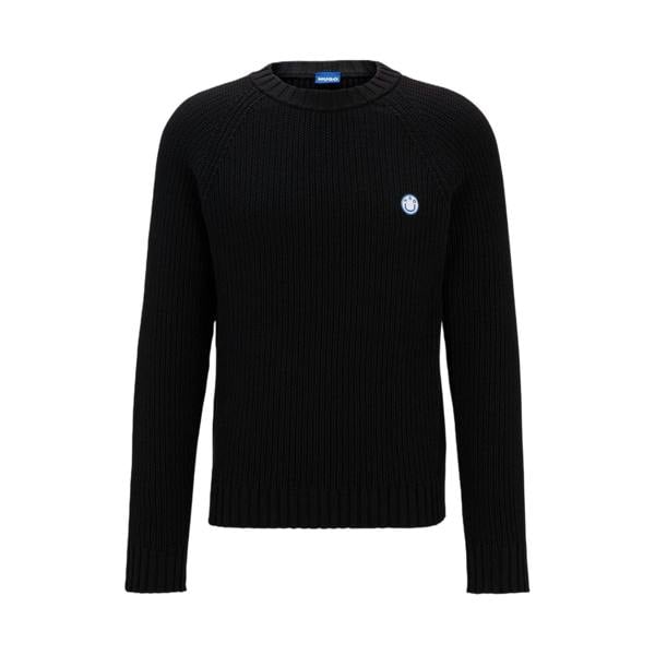 Hugo Unisex Adult Regular Raglan Jumper - Black - 