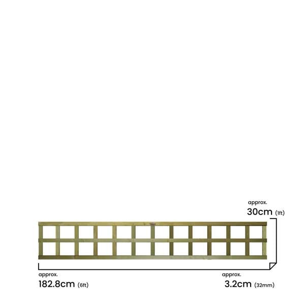 [rackhams variation] trellis flat top standard square [6ft x 1ft - 6ft] 9